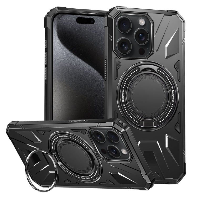 MagSafe Magnetic Shockproof Phone Case with Ring Holder, For iPhone 16 Plus, For iPhone 16, For iPhone 15 Pro Max, For iPhone 15 Pro, For iPhone 15 Plus, For iPhone 15