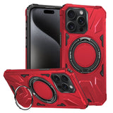 MagSafe Magnetic Shockproof Phone Case with Ring Holder, For iPhone 16 Plus, For iPhone 16, For iPhone 15 Pro Max, For iPhone 15 Pro, For iPhone 15 Plus, For iPhone 15
