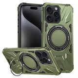 MagSafe Magnetic Shockproof Phone Case with Ring Holder, For iPhone 16 Plus, For iPhone 16, For iPhone 15 Pro Max, For iPhone 15 Pro, For iPhone 15 Plus, For iPhone 15