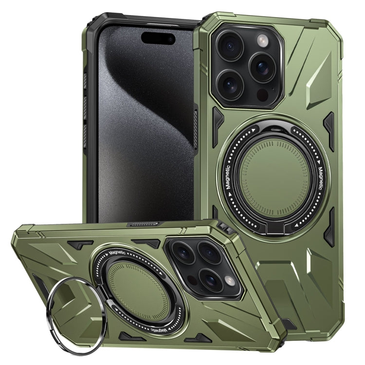 MagSafe Magnetic Shockproof Phone Case with Ring Holder, For iPhone 16 Plus, For iPhone 16, For iPhone 15 Pro Max, For iPhone 15 Pro, For iPhone 15 Plus, For iPhone 15