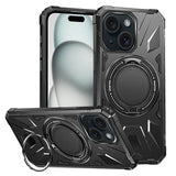 MagSafe Magnetic Shockproof Phone Case with Ring Holder, For iPhone 16 Plus, For iPhone 16, For iPhone 15 Pro Max, For iPhone 15 Pro, For iPhone 15 Plus, For iPhone 15