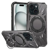MagSafe Magnetic Shockproof Phone Case with Ring Holder, For iPhone 16 Plus, For iPhone 16, For iPhone 15 Pro Max, For iPhone 15 Pro, For iPhone 15 Plus, For iPhone 15