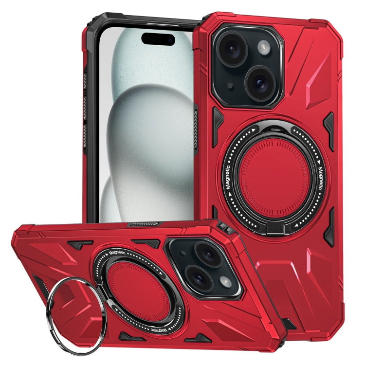 MagSafe Magnetic Shockproof Phone Case with Ring Holder, For iPhone 16 Plus, For iPhone 16, For iPhone 15 Pro Max, For iPhone 15 Pro, For iPhone 15 Plus, For iPhone 15