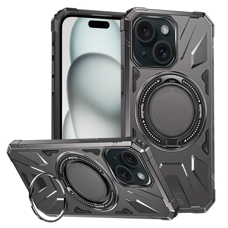 MagSafe Magnetic Shockproof Phone Case with Ring Holder, For iPhone 16 Plus, For iPhone 16, For iPhone 15 Pro Max, For iPhone 15 Pro, For iPhone 15 Plus, For iPhone 15