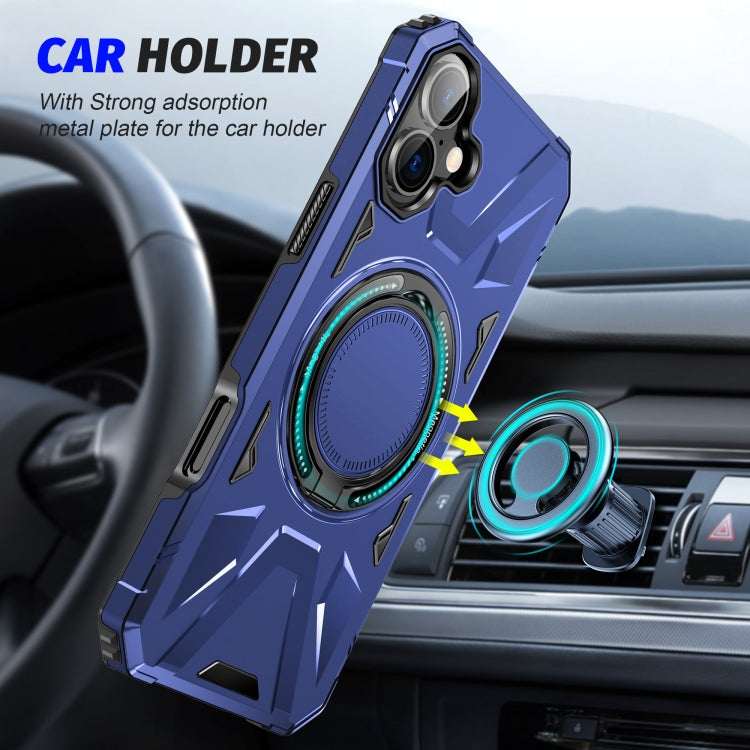MagSafe Magnetic Shockproof Phone Case with Ring Holder, For iPhone 16 Plus, For iPhone 16, For iPhone 15 Pro Max, For iPhone 15 Pro, For iPhone 15 Plus, For iPhone 15