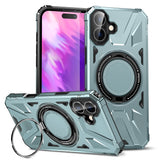 MagSafe Magnetic Shockproof Phone Case with Ring Holder, For iPhone 16 Plus, For iPhone 16, For iPhone 15 Pro Max, For iPhone 15 Pro, For iPhone 15 Plus, For iPhone 15
