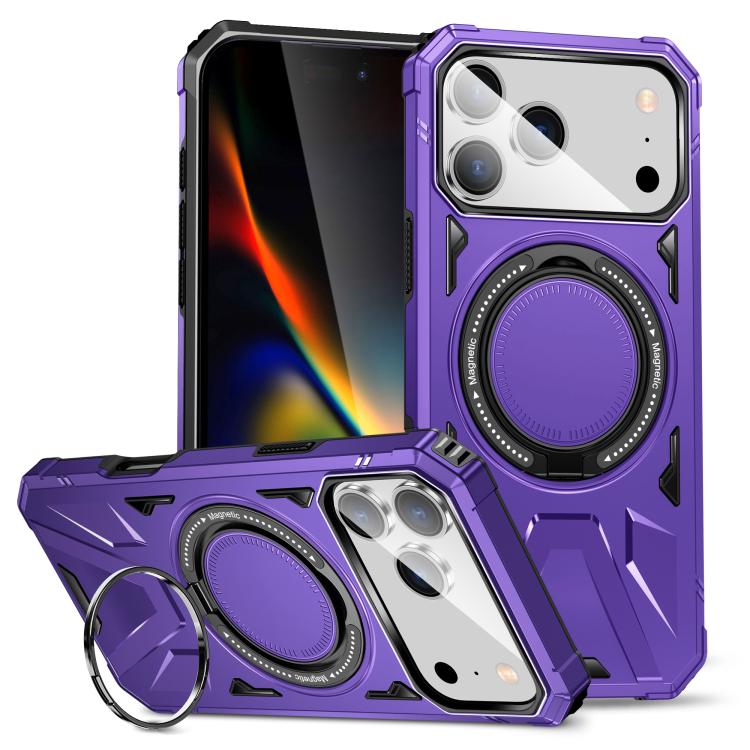 MagSafe Magnetic Shockproof Phone Case with Ring Holder, For iPhone 18 Pro / 17 Pro, For iPhone 18 Pro Max / 17 Pro Max, For iPhone 17, For iPhone Air, For iPhone 16 Pro Max, For iPhone 16 Pro
