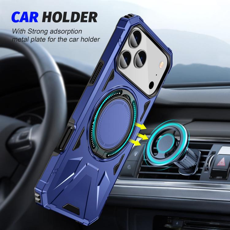 MagSafe Magnetic Shockproof Phone Case with Ring Holder, For iPhone 18 Pro / 17 Pro, For iPhone 18 Pro Max / 17 Pro Max, For iPhone 17, For iPhone Air, For iPhone 16 Pro Max, For iPhone 16 Pro