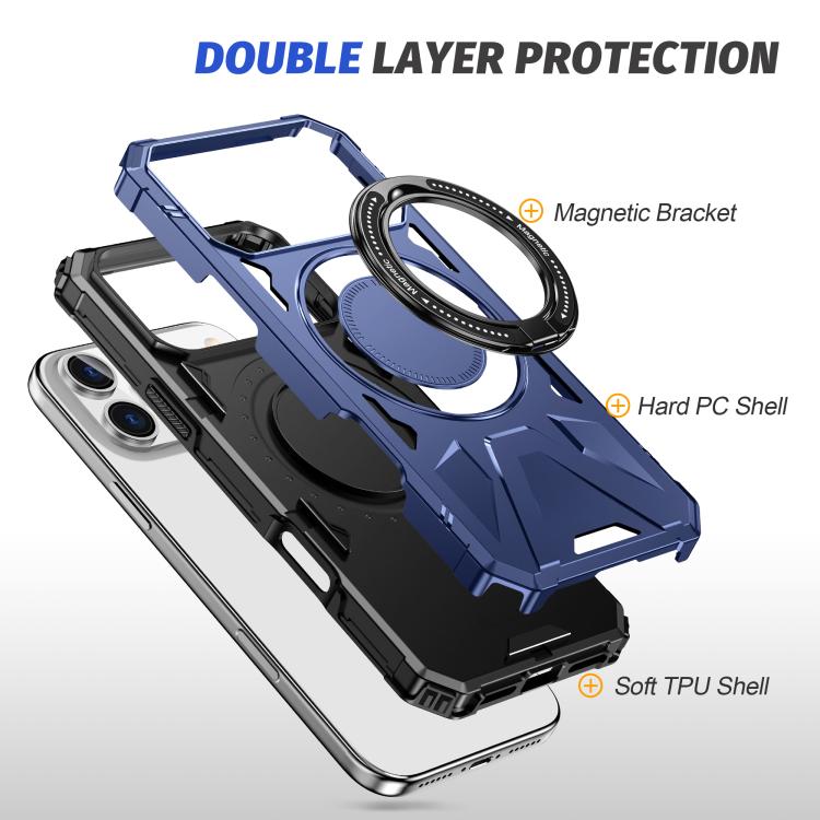 MagSafe Magnetic Shockproof Phone Case with Ring Holder, For iPhone 18 Pro / 17 Pro, For iPhone 18 Pro Max / 17 Pro Max, For iPhone 17, For iPhone Air, For iPhone 16 Pro Max, For iPhone 16 Pro