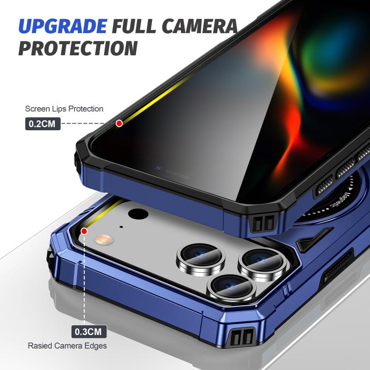 MagSafe Magnetic Shockproof Phone Case with Ring Holder, For iPhone 18 Pro / 17 Pro, For iPhone 18 Pro Max / 17 Pro Max, For iPhone 17, For iPhone Air, For iPhone 16 Pro Max, For iPhone 16 Pro