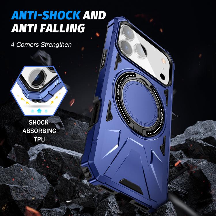 MagSafe Magnetic Shockproof Phone Case with Ring Holder, For iPhone 18 Pro / 17 Pro, For iPhone 18 Pro Max / 17 Pro Max, For iPhone 17, For iPhone Air, For iPhone 16 Pro Max, For iPhone 16 Pro
