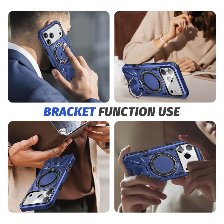 MagSafe Magnetic Shockproof Phone Case with Ring Holder, For iPhone 18 Pro / 17 Pro, For iPhone 18 Pro Max / 17 Pro Max, For iPhone 17, For iPhone Air, For iPhone 16 Pro Max, For iPhone 16 Pro