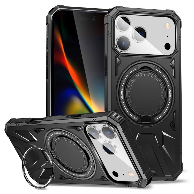 MagSafe Magnetic Shockproof Phone Case with Ring Holder, For iPhone 18 Pro / 17 Pro, For iPhone 18 Pro Max / 17 Pro Max, For iPhone 17, For iPhone Air, For iPhone 16 Pro Max, For iPhone 16 Pro