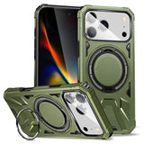 MagSafe Magnetic Shockproof Phone Case with Ring Holder, For iPhone 18 Pro / 17 Pro, For iPhone 18 Pro Max / 17 Pro Max, For iPhone 17, For iPhone Air, For iPhone 16 Pro Max, For iPhone 16 Pro