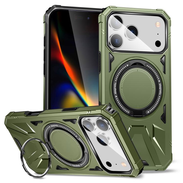 MagSafe Magnetic Shockproof Phone Case with Ring Holder, For iPhone 18 Pro / 17 Pro, For iPhone 18 Pro Max / 17 Pro Max, For iPhone 17, For iPhone Air, For iPhone 16 Pro Max, For iPhone 16 Pro