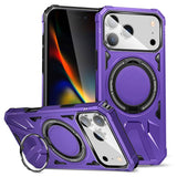 MagSafe Magnetic Shockproof Phone Case with Ring Holder, For iPhone 18 Pro / 17 Pro, For iPhone 18 Pro Max / 17 Pro Max, For iPhone 17, For iPhone Air, For iPhone 16 Pro Max, For iPhone 16 Pro