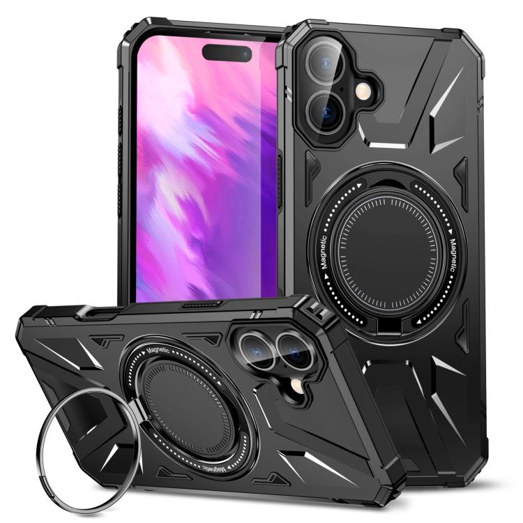MagSafe Magnetic Shockproof Phone Case with Ring Holder, For iPhone 18 Pro / 17 Pro, For iPhone 18 Pro Max / 17 Pro Max, For iPhone 17, For iPhone Air, For iPhone 16 Pro Max, For iPhone 16 Pro