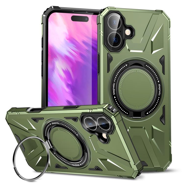 MagSafe Magnetic Shockproof Phone Case with Ring Holder, For iPhone 17 Pro Max, For iPhone 17 Pro, For iPhone 17, For iPhone Air, For iPhone 16 Pro Max, For iPhone 16 Pro