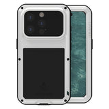 LOVE MEI Metal Shockproof Life Waterproof Dustproof Phone Case, For iPhone 17 Pro Max, For iPhone 17 Pro, For iPhone 17, For iPhone 16 Pro Max, For iPhone 16 Pro, For iPhone 16, For iPhone 15 Pro Max, For iPhone 15 Pro