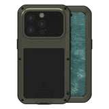 LOVE MEI Metal Shockproof Life Waterproof Dustproof Phone Case, For iPhone 17 Pro Max, For iPhone 17 Pro, For iPhone 17, For iPhone 16 Pro Max, For iPhone 16 Pro, For iPhone 16, For iPhone 15 Pro Max, For iPhone 15 Pro