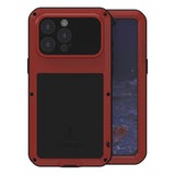LOVE MEI Metal Shockproof Life Waterproof Dustproof Phone Case, For iPhone 17 Pro Max, For iPhone 17 Pro, For iPhone 17, For iPhone 16 Pro Max, For iPhone 16 Pro, For iPhone 16, For iPhone 15 Pro Max, For iPhone 15 Pro