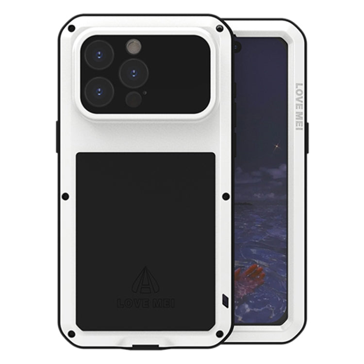 LOVE MEI Metal Shockproof Life Waterproof Dustproof Phone Case, For iPhone 17 Pro Max, For iPhone 17 Pro, For iPhone 17, For iPhone 16 Pro Max, For iPhone 16 Pro, For iPhone 16, For iPhone 15 Pro Max, For iPhone 15 Pro