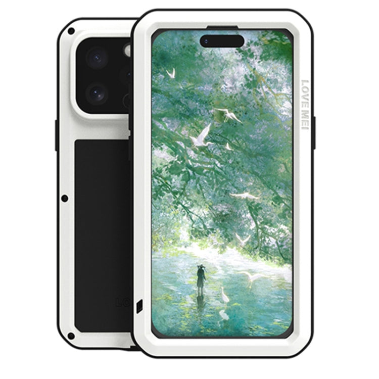 LOVE MEI Metal Shockproof Life Waterproof Dustproof Phone Case, For iPhone 17 Pro Max, For iPhone 17 Pro, For iPhone 17, For iPhone 16 Pro Max, For iPhone 16 Pro, For iPhone 16, For iPhone 15 Pro Max, For iPhone 15 Pro