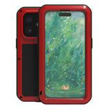 LOVE MEI Metal Shockproof Life Waterproof Dustproof Phone Case, For iPhone 17 Pro Max, For iPhone 17 Pro, For iPhone 17, For iPhone 16 Pro Max, For iPhone 16 Pro, For iPhone 16, For iPhone 15 Pro Max, For iPhone 15 Pro