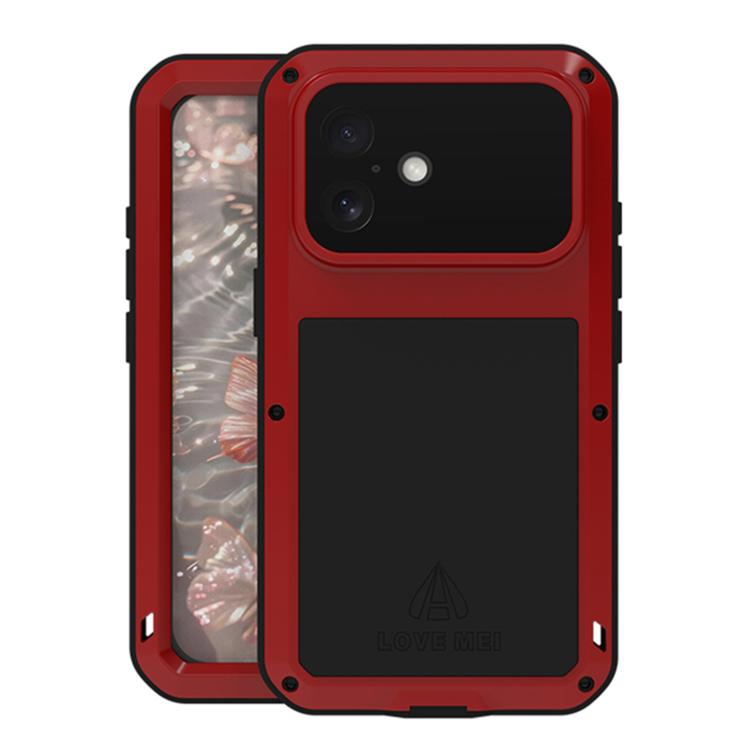 LOVE MEI Metal Shockproof Life Waterproof Dustproof Phone Case, For iPhone 17 Pro Max, For iPhone 17 Pro, For iPhone 17, For iPhone 16 Pro Max, For iPhone 16 Pro, For iPhone 16, For iPhone 15 Pro Max, For iPhone 15 Pro