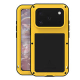 LOVE MEI Metal Shockproof Life Waterproof Dustproof Phone Case, For iPhone 17 Pro Max, For iPhone 17 Pro, For iPhone 17, For iPhone 16 Pro Max, For iPhone 16 Pro, For iPhone 16, For iPhone 15 Pro Max, For iPhone 15 Pro