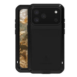 LOVE MEI Metal Shockproof Life Waterproof Dustproof Phone Case, For iPhone 17 Pro Max, For iPhone 17 Pro, For iPhone 17, For iPhone 16 Pro Max, For iPhone 16 Pro, For iPhone 16, For iPhone 15 Pro Max, For iPhone 15 Pro