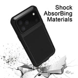 LOVE MEI Metal Shockproof Life Waterproof Dustproof Phone Case, For iPhone 17 Pro Max, For iPhone 17 Pro, For iPhone 17, For iPhone 16 Pro Max, For iPhone 16 Pro, For iPhone 16, For iPhone 15 Pro Max, For iPhone 15 Pro