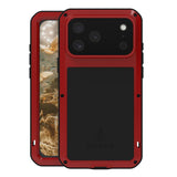 LOVE MEI Metal Shockproof Life Waterproof Dustproof Phone Case, For iPhone 17 Pro Max, For iPhone 17 Pro, For iPhone 17, For iPhone 16 Pro Max, For iPhone 16 Pro, For iPhone 16, For iPhone 15 Pro Max, For iPhone 15 Pro