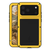LOVE MEI Metal Shockproof Life Waterproof Dustproof Phone Case, For iPhone 17 Pro Max, For iPhone 17 Pro, For iPhone 17, For iPhone 16 Pro Max, For iPhone 16 Pro, For iPhone 16, For iPhone 15 Pro Max, For iPhone 15 Pro