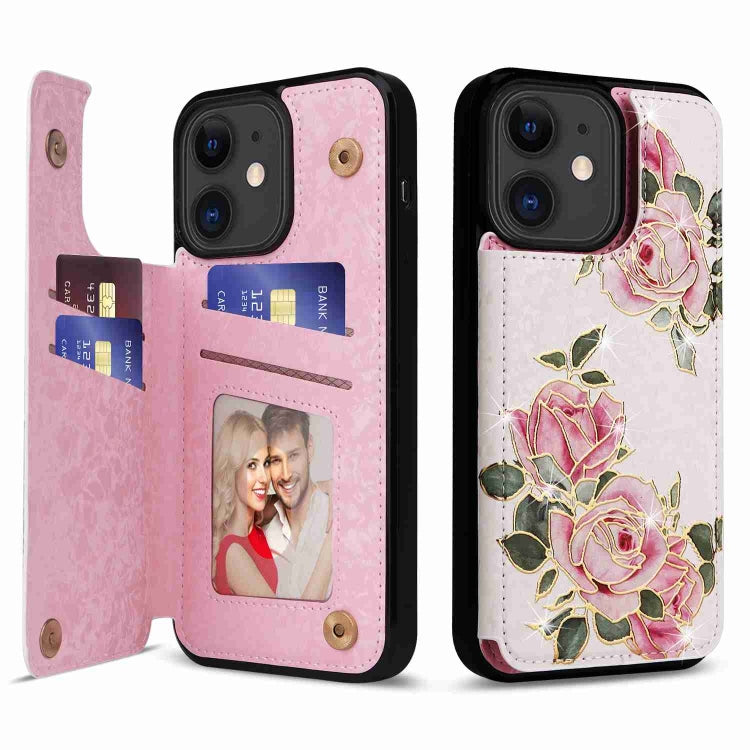 Printed Double Buckle RFID Anti-theft Phone Case, For iPhone 11, For iPhone 11 Pro, For iPhone XS / X, For iPhone XR, For iPhone XS Max, For iPhone 8 Plus / 7 Plus
