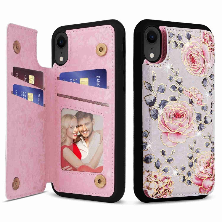 Printed Double Buckle RFID Anti-theft Phone Case, For iPhone 11, For iPhone 11 Pro, For iPhone XS / X, For iPhone XR, For iPhone XS Max, For iPhone 8 Plus / 7 Plus