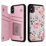 Printed Double Buckle RFID Anti-theft Phone Case, For iPhone 11, For iPhone 11 Pro, For iPhone XS / X, For iPhone XR, For iPhone XS Max, For iPhone 8 Plus / 7 Plus