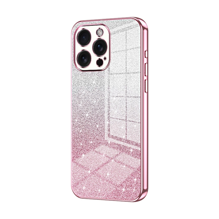 Gradient Glitter Powder Electroplated Phone Case, For iPhone 16 Pro, For iPhone 16 Plus, For iPhone 16, For iPhone 15 Pro Max, For iPhone 15 Pro, For iPhone 15 Plus