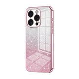 Gradient Glitter Powder Electroplated Phone Case, For iPhone 16 Pro, For iPhone 16 Plus, For iPhone 16, For iPhone 15 Pro Max, For iPhone 15 Pro, For iPhone 15 Plus