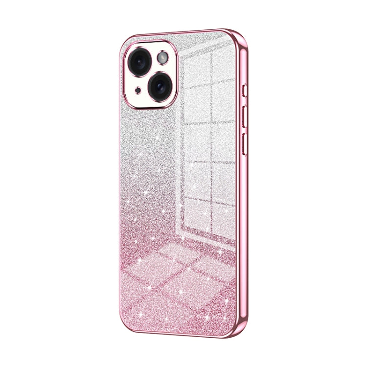 Gradient Glitter Powder Electroplated Phone Case, For iPhone 15, For iPhone 14 Plus, For iPhone 14, For iPhone 14 Pro, For iPhone 14 Pro Max, For iPhone SE 2022 / 2020 / 8 / 7