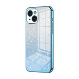 Gradient Glitter Powder Electroplated Phone Case, For iPhone 15, For iPhone 14 Plus, For iPhone 14, For iPhone 14 Pro, For iPhone 14 Pro Max, For iPhone SE 2022 / 2020 / 8 / 7