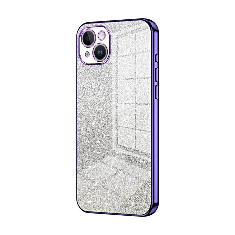 Gradient Glitter Powder Electroplated Phone Case, For iPhone 15, For iPhone 14 Plus, For iPhone 14, For iPhone 14 Pro, For iPhone 14 Pro Max, For iPhone SE 2022 / 2020 / 8 / 7