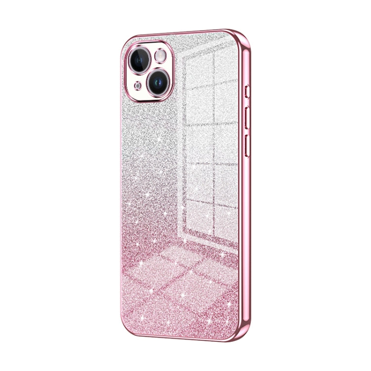 Gradient Glitter Powder Electroplated Phone Case, For iPhone 15, For iPhone 14 Plus, For iPhone 14, For iPhone 14 Pro, For iPhone 14 Pro Max, For iPhone SE 2022 / 2020 / 8 / 7
