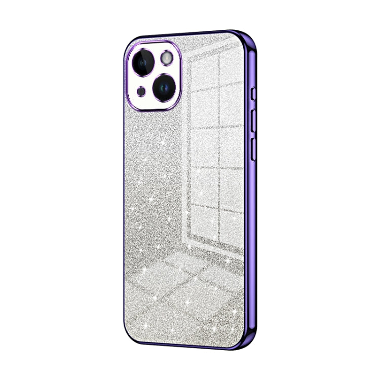 Gradient Glitter Powder Electroplated Phone Case, For iPhone 15, For iPhone 14 Plus, For iPhone 14, For iPhone 14 Pro, For iPhone 14 Pro Max, For iPhone SE 2022 / 2020 / 8 / 7