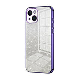 Gradient Glitter Powder Electroplated Phone Case, For iPhone 15, For iPhone 14 Plus, For iPhone 14, For iPhone 14 Pro, For iPhone 14 Pro Max, For iPhone SE 2022 / 2020 / 8 / 7