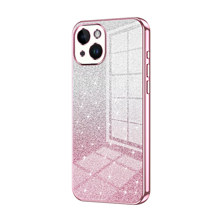 Gradient Glitter Powder Electroplated Phone Case, For iPhone 15, For iPhone 14 Plus, For iPhone 14, For iPhone 14 Pro, For iPhone 14 Pro Max, For iPhone SE 2022 / 2020 / 8 / 7