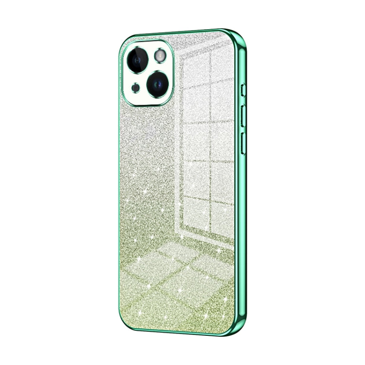 Gradient Glitter Powder Electroplated Phone Case, For iPhone 15, For iPhone 14 Plus, For iPhone 14, For iPhone 14 Pro, For iPhone 14 Pro Max, For iPhone SE 2022 / 2020 / 8 / 7