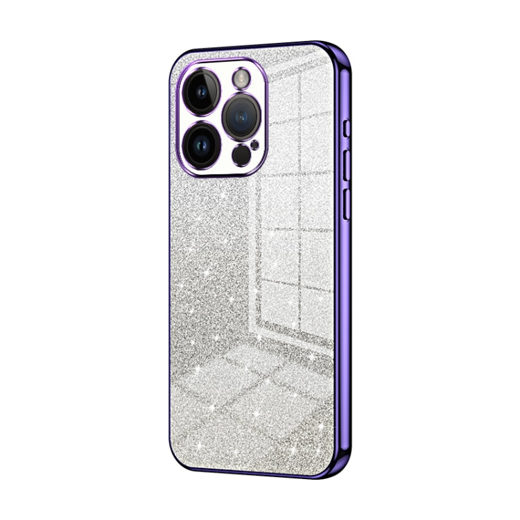 Gradient Glitter Powder Electroplated Phone Case, For iPhone 15, For iPhone 14 Plus, For iPhone 14, For iPhone 14 Pro, For iPhone 14 Pro Max, For iPhone SE 2022 / 2020 / 8 / 7