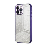 Gradient Glitter Powder Electroplated Phone Case, For iPhone 13 Pro Max, For iPhone 13 Pro, For iPhone 13, For iPhone 12, For iPhone 12 Pro Max, For iPhone 12 Pro