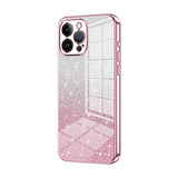 Gradient Glitter Powder Electroplated Phone Case, For iPhone 13 Pro Max, For iPhone 13 Pro, For iPhone 13, For iPhone 12, For iPhone 12 Pro Max, For iPhone 12 Pro